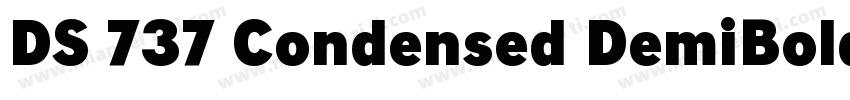DS 737 Condensed DemiBold字体转换